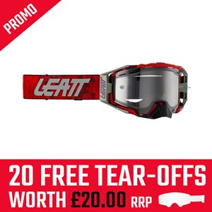 GOGGLE VELOCITY 6.5 ENDURO JW22 RED - CLEAR LENS